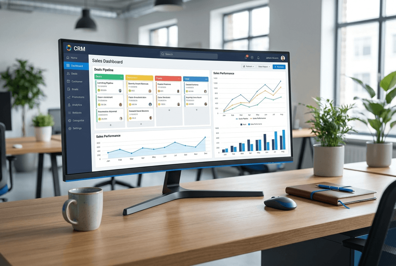 Site para sistemas CRM — exemplo