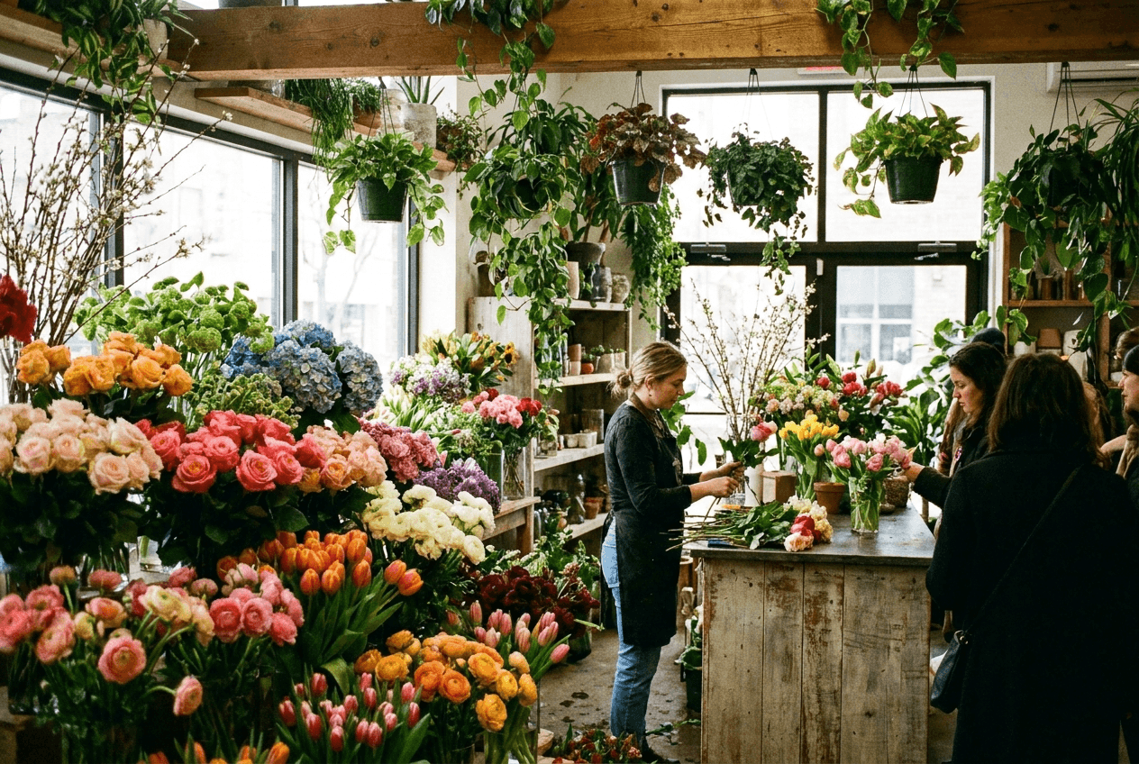 Site para floristas — exemplo