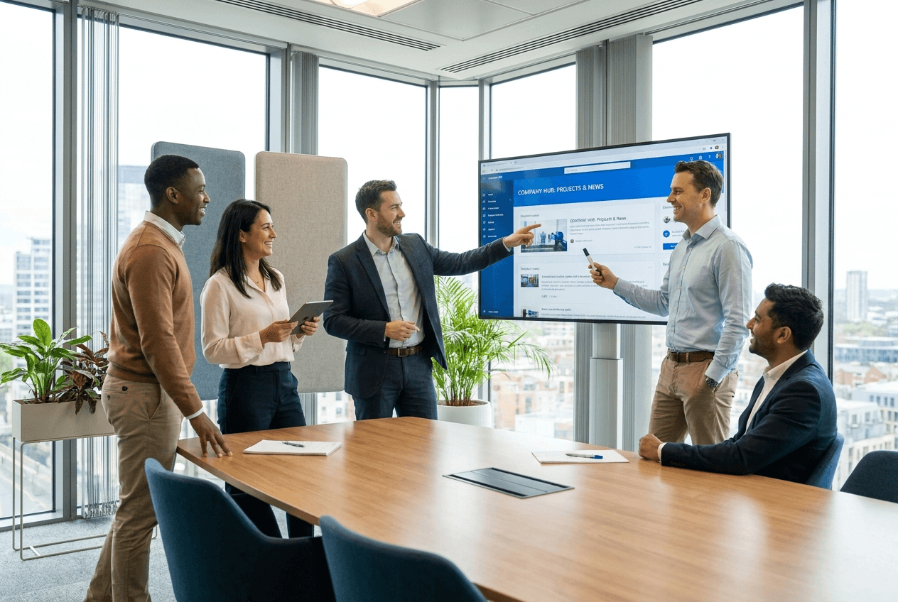 Site para portais corporativos — exemplo