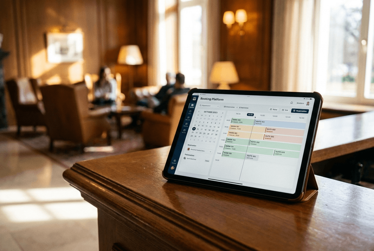 Site para plataformas de reservas — exemplo