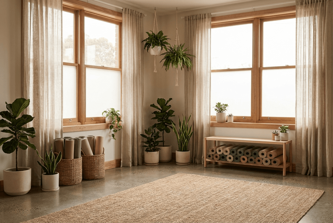 Website for a yoga studio — example