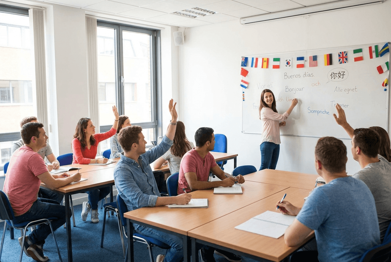 Website für Sprachschulen — Beispiel